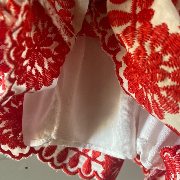 NWT  Red and White Romper - Picture 5 of 5